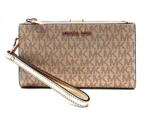 michael kors jet set gold wallet|Michael Kors zipper wallet.